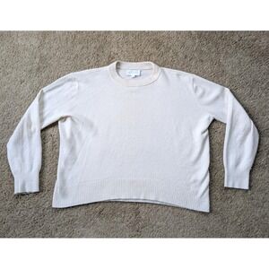 Cartolina Nantucket‎ Caden Sweater Womens XS 100% Cashmere White Cream Pullover